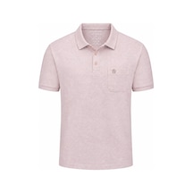 Classics Men Özbarla Polo Yaka Klasik Fit Kısa Kol Erkek Tişört 7637 Pudra