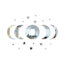 Ramazan Bayramı Dekorasyonu: 20 Adet Yıldız-ay Akrilik Duvar Sticker, Festivite Ve Odalar İçin Zenginleştirici