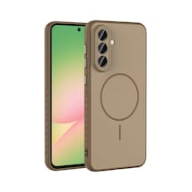 Galaxy Uyumlu A56 Kılıf Kamera Lens Korumalı Magsafe Destekli Silikon Pazarplus Altın