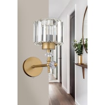 İstanbul Avize Cabo Tekli Eskitme Y-10 Kristal Taşlı Aplik Eskitme