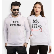 Tshirthane My Hero Yes,It'S Me Sevgili Kombinleri Kapüşonlu Kom