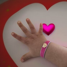 Archin N Harfine Özel Ayıcık Motifli 14 Ayar Altın Plakalı Doğal Pembe Derili Hediye Bileklik-458harf N