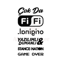 Oto Arka Cam Sticker Model 11 Siyah 20 37 Cm