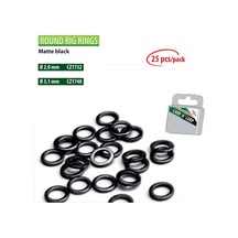 Cz 1731 Round Rig Rings 2 Mm. Matte Black (25pcs)