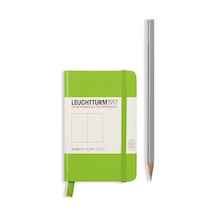Leuchtturm1917 Not Defteri Mini Boy A7 , Sert Kapak, 168 Numaralandırılmış Sayfa, Düz, Lime Yeşil