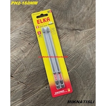 Elka S2 İmpact Ph2 Mıknatıslı Yıldız Uç Ph2 Vida Sıkma Ucu 15cm Matkap Ucu 2 Adet Matkap Ucu