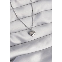 316l Çelik Gümüş Renk Kalp Model Love Kolye - Tj-bko8932 Çok renkli