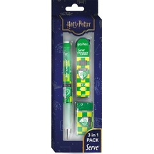 Serve Deep Üçlü Set 0.7 Mm Mekanik Versatil Kalem Harry Potter Slytherin Damalı - Yeşil Çok Renkli