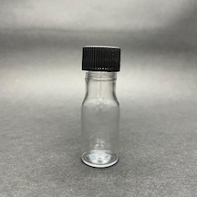 10 Cc Pet Şişe - Siyah Kapaklı - 10 Ml Plastik Şişe X 10 Adet