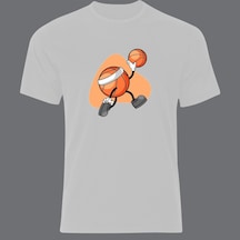Basketbol Topu Baskılı Unisex Tshirt 001