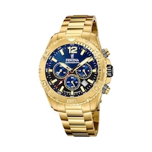 Festına F20684/2 Tımeless Chronograph Erkek Kol Saati Altın