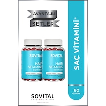 Hair Biotin 5000 Mcg Ahududu Aromalı Şekersiz Çiğnenebilir Saç Vitamini 60 Gummy X2 Adet