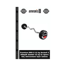 Premium Drd-z-15 Kg Barbell Z Olimpik Dambıl 15 Kg Ev Sporu Güç Antrenmanı Spor Salonu