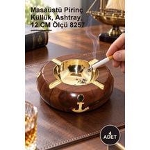 4 Adet Pirinç Çapalı Küllük Masaüstü Pirinç Küllük, Ashtray, 12 Cm Ölçü 8257