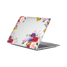 MacBook Pro 15" A1707 / A1990 Desenli Koruyucu Laptop Kılıfı Gül