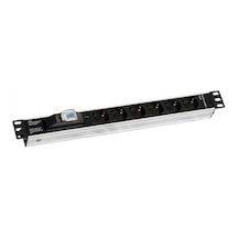 Uranıum 19" 1u 6 Lı Sıgortalı Alumınyum Rackmount Grup Prız Pdu