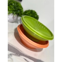 Tupperware Tupperware Yiyecek Saklama Kapaklı Plastik Kap Seti 332185115 Turuncu