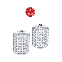 Flosoft Diamond Silindir Pamuk ve Kulak Çubukluğu Organizeri 2'li Set