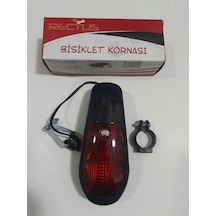 Rectus Bisiklet Kornası 8 Sesli Ve Ledli Kırmızı - Siyah