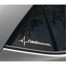 Skoda Fabia Yan Cam Sticker Oto Kapı Çıkartma 20Cmx7Cm
