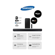 Her Yönden Kusursuz 3 Boyutlu Ses Q Serisi Dolby Atmos Ve Dts:x 360w Soundbar Hw-q600-133905