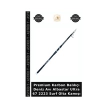 Premium Karbon Balıkçı Deniz Avı Albastar Ultra 67 2223 Surf Olta Kamışı 500Cm