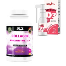 Collagen Kolajen Tip-1-2-3 90 Tablet & Vitamin D3 400 Iu 20 Ml
