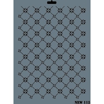 Rich New Seri N-115 Stencil 35X25 Cm
