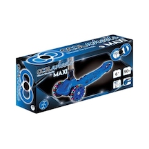 Mavi Cool Wheels Maxi Led Işıklı 3 Tekerlekli Yükseklik Ayarlı Scooter 50kg Mavi