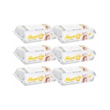 Sleepy Islak Havlu Mendil Sensitive 90 Yaprak 6'Lı Paket