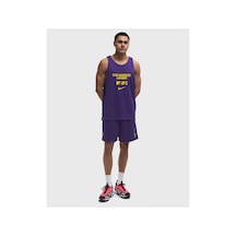 Nike Nba Los Angeles Lakers Αθλητική Ανδρική Βερμούδα Μωβ Fz7505-504 Mor