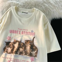 Tarzsokak Ekru Wang's Attitude Kittens Unisex Beyaz
