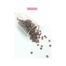 Dökme Cam Kum Boncuk Büyük Boy 6/0 4 Mm - 60 Gram - Şeffaf Gri - Bnc141