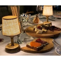Riolight Retro,rustik,vintage Ledli Pilli Abajur Gece Lambası Not