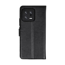 Xiaomi Mi 13 Trend S Plus Kapaklı Kılıf - Siyah Çok Renkli