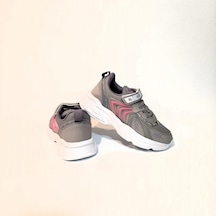 Nil Gri-pembe Fuspetli Hafif Rahat Kız Çocuk Spor Ayakkabı 001