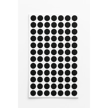 Lexroo Yuvarlak Etiket Siyah 15 Mm -1.890 Adet- Renkli Etiketler, Yapışkan Noktalar, Renkli