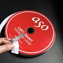 Yapışkanlı Cırt Bant Seti 25 Metre 25m Dişi + 25m Erkek Yüksek Güçlü Yapışkanlı Hook Loop Şerit Bant Beyaz, 2 Cm