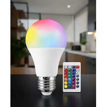 Astraltech Rgb Işıklı 10 Watt Led Ampul A+ Enerji Sınıfı Çok Renkli