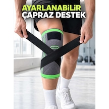Kadın Erkek Sporcu Dizliği Esnek Örme Ayarlanabilir Bantlı Diz Desteği Diğer