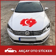 Ay Yıldız Türk Bayrağı Sticker Oto Sticker Ay Yıldız Sticker
