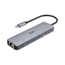 Juo MT03352 Type-c 5gbps 100w 4k 60hz Hdmı Gigabit Ethernet Dönüştürücü Usb 3.2 Çokayıcı Hub