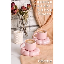 2 Set 4 Parça Bulut Model Kahve Fincanı 90 Ml - Türk Kahvesi Fincanı Çok Renkli