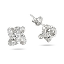 Brezza Lusso Jewelry 925 Ayar Tektaş Şans Gümüş Küpe