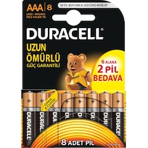 Duracell AAA İnce Pil 8'li