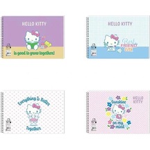 Keskin Color Hello Kitty 17 25 15 Yp. Spiralli Resim Defteri 300115-08 Çok Renkli