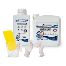 Glaresın Clear Epoxy Resın Ultra Şeffaf Hızlı 3 Kg Hobby Sanat Art Tepsi İnce Döküm Epoksi Reçine Kıt