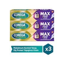 Corega Maksimum Kontrol Protez Yapıştırıcı Krem 3 x 40 G