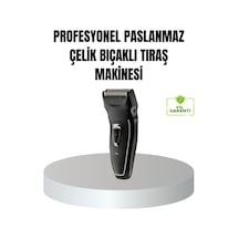 Profesyonel Şarjlı Saç Ve Sakal Tıraş Makinesi Çelik Bıçaklı, Ayarlanabilir Başlıklı, Kablosuz Diğer