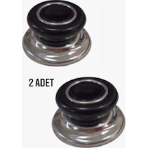 Doğuş Mutfak 2 Adet Siyah Tüm Tencere Tava Kapaklarına Uygun Bagalit Tepe Cam Tencere Kapağı Kulpu